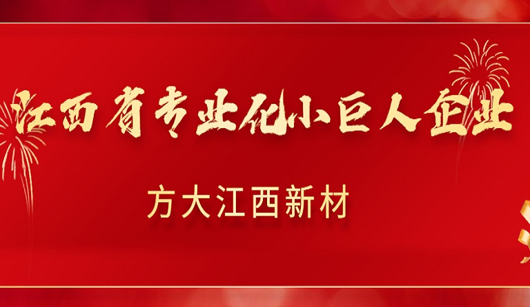 方大江西新材獲2022年江西省專業(yè)化小巨人企業(yè)認(rèn)定