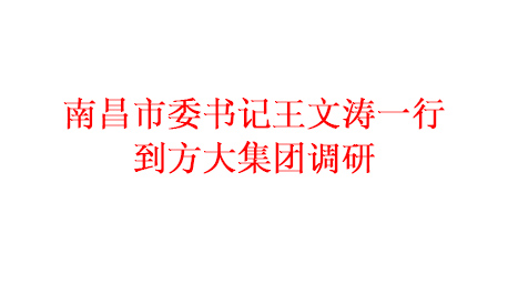 為推進(jìn)項目建設(shè) 加快產(chǎn)業(yè)發(fā)展南昌市委書記王文濤一行到方大集團調(diào)研