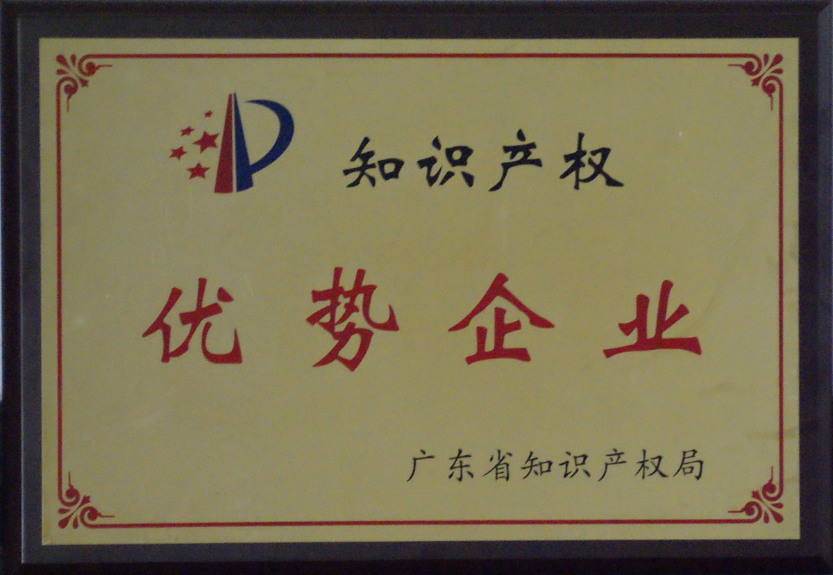 2008.07.16.廣東省知識產(chǎn)權(quán)優(yōu)勢企業(yè)